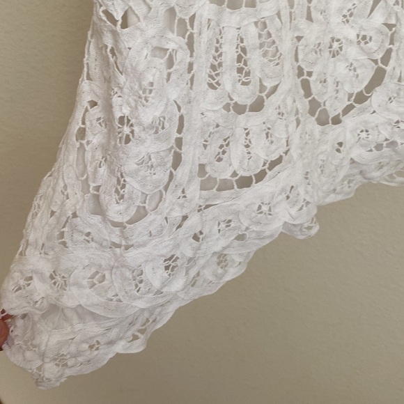 Banana Republic White Lace Skirt 0 - Picture 3 of 9
